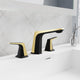 L-AZ905MB-BG - ANZZI 2-Handle 3-Hole 8 in. Widespread Bathroom Faucet With Pop-up Drain in Matte Black & Brushed Gold