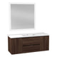 VT-MR4CT48-DB - ANZZI ANZZI Conques 48 in W x 20 in H x 18 in D Bath Vanity in Dark Brown with Cultured Marble Vanity Top in White with White Basin & Mirror