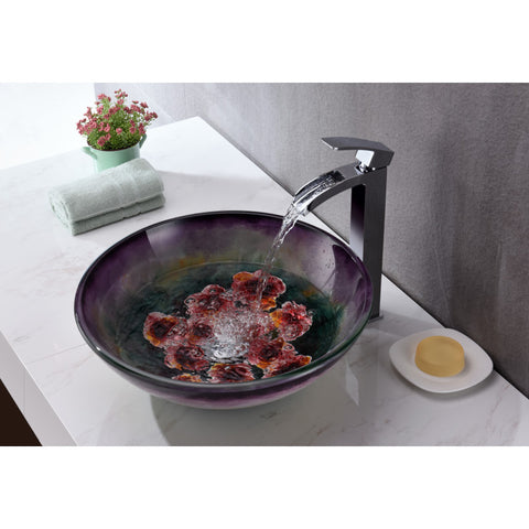 LS-AZ220 - ANZZI Impasto Series Vessel Sink in Hand Painted Mural