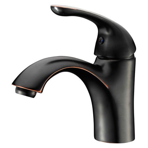 Clavier Series Single Hole Single-Handle Mid-Arc Bathroom Faucet in Oil Rubbed Bronze