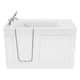 ANZZI Value Series 30 in. x 60 in. Left Drain Quick Fill Walk-In Soaking Tub in White