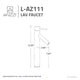 ANZZI Valle Single Hole Single Handle Bathroom Faucet