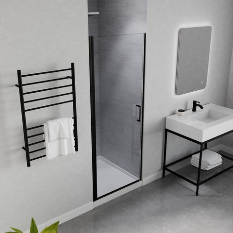 ANZZI Lancer 29 in. x 72 in. Semi-Frameless Shower Door with TSUNAMI GUARD