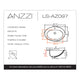 ANZZI Series 20.5 in. Ceramic Drop In Sink Basin in White