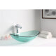 ANZZI Major Series Deco-Glass Vessel Sink in Lustrous Green