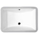 ANZZI Pegasus Series 21 in. Ceramic Undermount Sink Basin in White