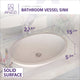 ANZZI 1-Piece Solid Surface Vessel Sink with Pop Up Drain in Matte White