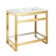 CS-FRKDGL00BG - ANZZI Orchard 36 in. Console Sink Frame in Brushed Gold