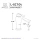 ANZZI Anfore Single Hole Single Handle Bathroom Faucet