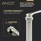 ANZZI Single Handle Single Hole Bathroom Vessel Sink Faucet With Pop-up Drain