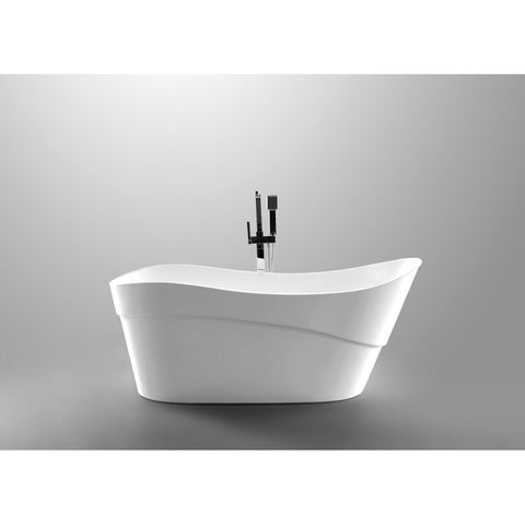 FT-AZ094-R - ANZZI 5.58 ft. Freestanding Bathtub in White