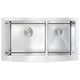 ANZZI Elysian Farmhouse 36 in. Double Bowl Kitchen Sink with Soave Faucet