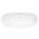 ANZZI Ami 67 in. Acrylic Flatbottom Freestanding Bathtub in White