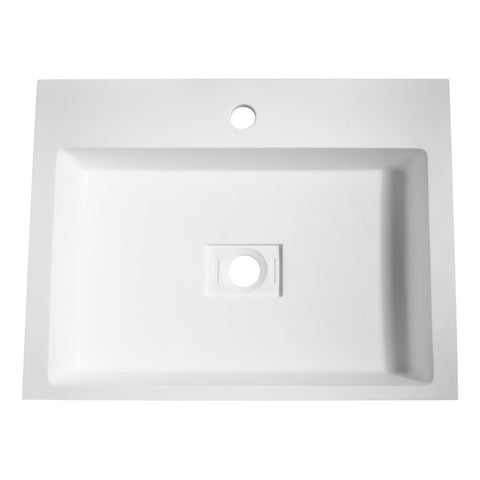 LS-AZ519 - ANZZI Alcea Vessel Sink in Matte White