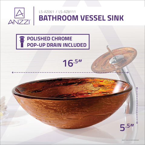 ANZZI Stanza Series Vessel Sink