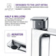 ANZZI Vibra Single Hole Single-Handle Bathroom Sink Faucet