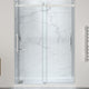Stellar Series Sliding Frameless Shower Door  with Alcove Shower Base