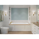 ANZZI Illyrian 6 ft. Acrylic Reversible Drain Rectangular Bathtub in White