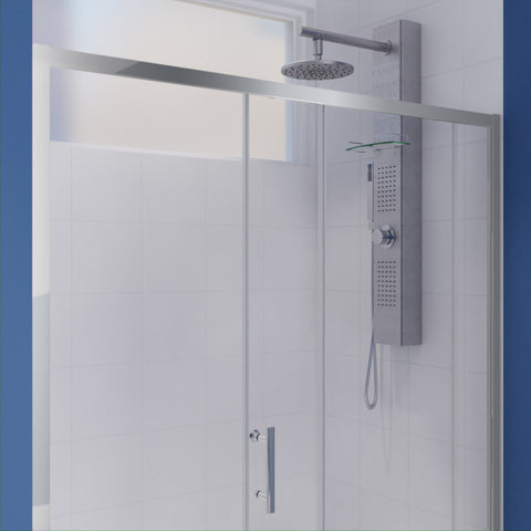 ANZZI Halberd 60 in. x 72 in. Framed Shower Door with TSUNAMI GUARD