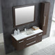 Conques 48 in. W x 20 in. H Bathroom Vanity in Rich Brown