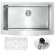 ANZZI Elysian Farmhouse 36 in. Kitchen Sink with Sails Faucet in Polished Chrome