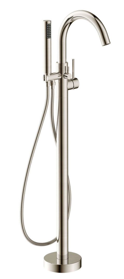 Coral Series 2-Handle Freestanding Tub Faucet with 60 in. Euro-Grip Hand Sprayer