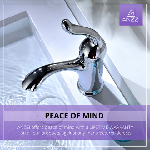 ANZZI Arc Series Single Hole Single-Handle Low-Arc Bathroom Faucet