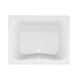 ANZZI Alya 5 ft. Acrylic Center Drain Rectangular Bathtub in White