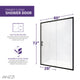 ANZZI Halberd 60 in. x 72 in. Framed Shower Door with TSUNAMI GUARD