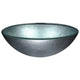 ANZZI Komupau Series Deco-Glass Vessel Sink in Churning Silver