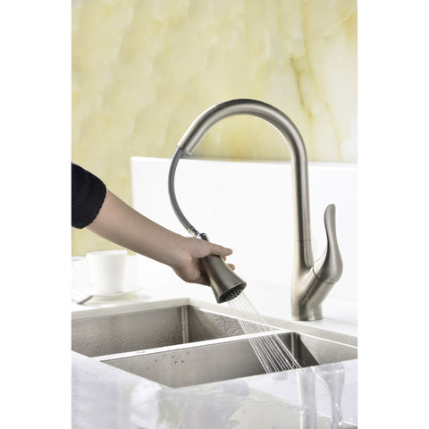 ANZZI Accent Series Single-Handle Pull-Down Sprayer Kitchen Faucet