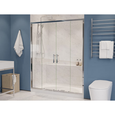 SD-AZ15-01CH - ANZZI Enchant 70-in. x 60.4-in. Framed Sliding Shower Door in Chrome