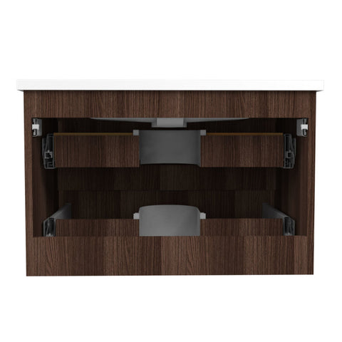 VY-CA3020-DB - ANZZI Conques 30 in W x 20 in H x 18 in D Bath Vanity in Dark Brown