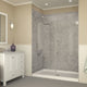 Jebel 36 x 60  in. Center Drain Single Threshold Shower Base in White