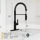 ANZZI Ola Hands Free Touchless 1-Handle Pull-Down Sprayer Kitchen Faucet with Motion Sense and Fan Sprayer