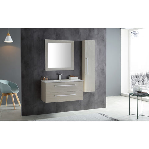 V-CQA001-39 - ANZZI Conques 39 in. W x 20 in. H Bathroom Vanity Set in Rich White