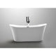 ANZZI Eft Series 5.58 ft. Freestanding Bathtub in White