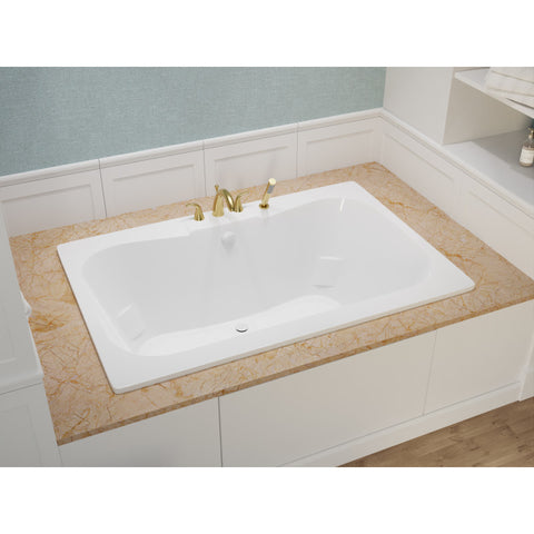 AZ4060NS - ANZZI Alya 5 ft. Acrylic Center Drain Rectangular Bathtub in White