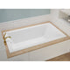 AZ4272VNS - ANZZI Illyrian 6 ft. Acrylic Reversible Drain Rectangular Bathtub in White