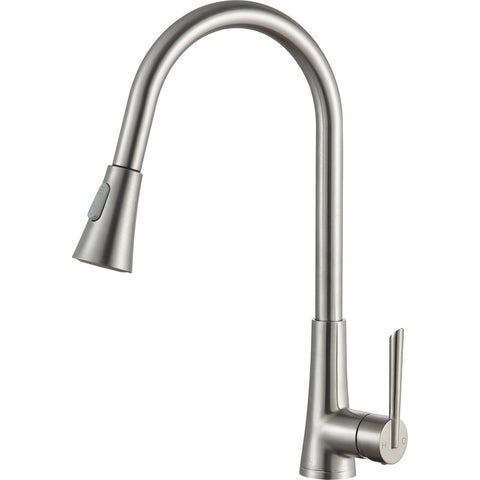 KF-AZ216BN - ANZZI Tulip Single-Handle Pull-Out Sprayer Kitchen Faucet in Brushed Nickel