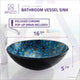 ANZZI Chipasi Series Vessel Sink in Blue/Gold Mosaic