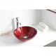 LS-AZ8124 - ANZZI Hollywood Series Deco-Glass Vessel Sink in Lustrous Red