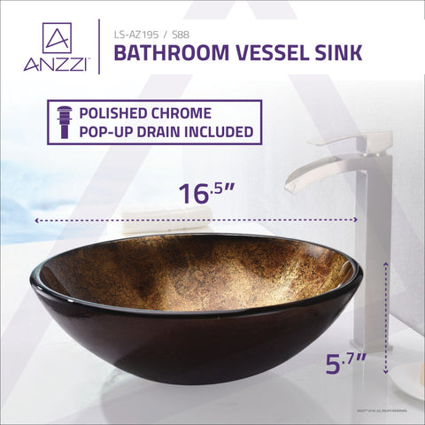 ANZZI Arc Series Vessel Sink