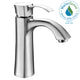 Single Hole Single-Handle Mid-Arc Bathroom Faucet in Brushed Nickel
