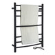 Gown 7-Bar Stainless Steel Wall Mounted Towel Warmer in Matte Black