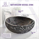 ANZZI Dusk Vessel Sink in Blue Stone