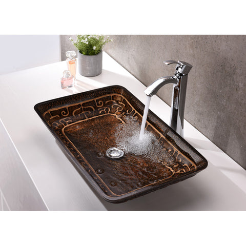 ANZZI Tuasavi Series Vessel Sink in Macedonian Bronze