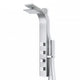 Sans Series 40 in. 3-Jetted Full Body Shower Panel Tower in Brushed Steel with Heavy Rain Showerhead and Spray Wand