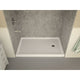 SB-AZ007WR-R - ANZZI 36 in. x 60 in. Single Threshold Shower Base in White