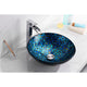 ANZZI Chipasi Series Vessel Sink in Blue/Gold Mosaic